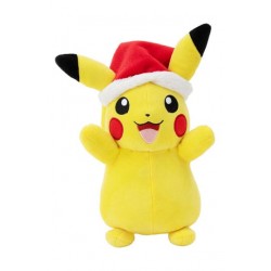 Peluche Pikachu bonnet rouge 20 cm